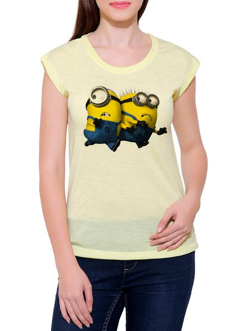 yellow cotton blend tee - 14367972 - Very Small Image - 1