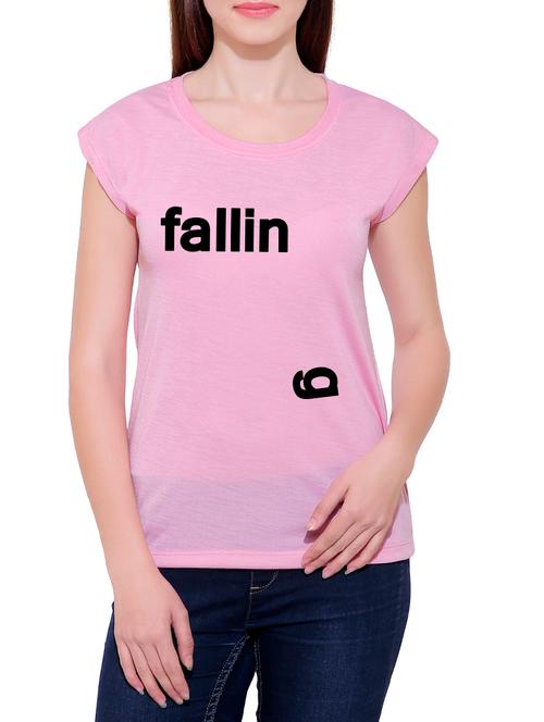 pink cotton blend tee - 14367984 - Very Small Image - 1