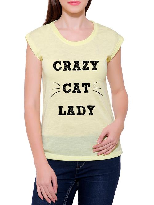 yellow cotton blend tee - 14367990 - Very Small Image - 1