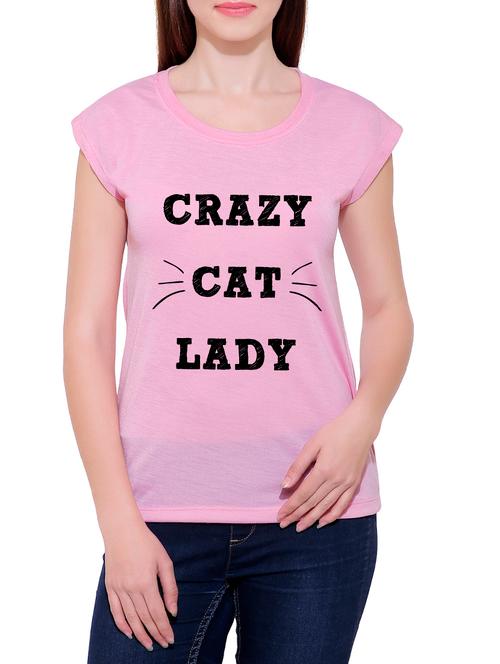 pink cotton blend tee - 14367991 - Very Small Image - 1