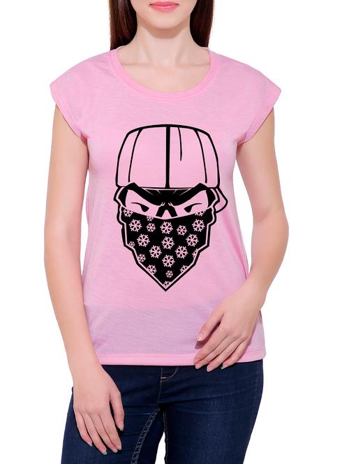 pink cotton blend tee - 14368029 - Very Small Image - 1