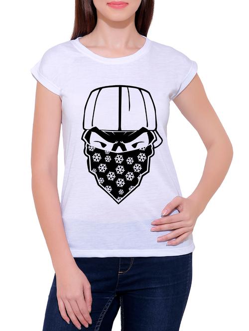 white cotton blend tee - 14368030 - Very Small Image - 1