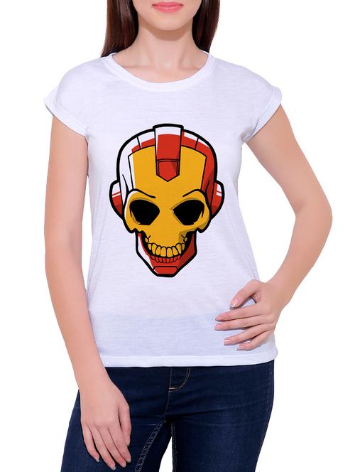 white cotton blend tee - 14368038 - Very Small Image - 1