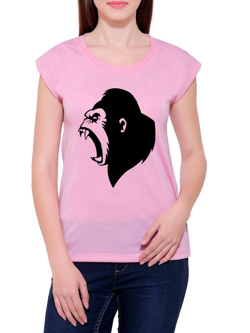 pink cotton blend tee - 14368153 - Very Small Image - 1
