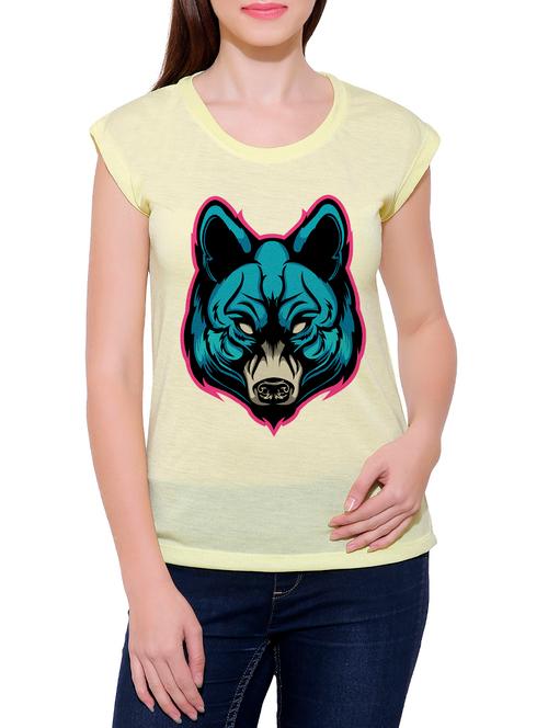 yellow cotton blend tee - 14368160 - Very Small Image - 1