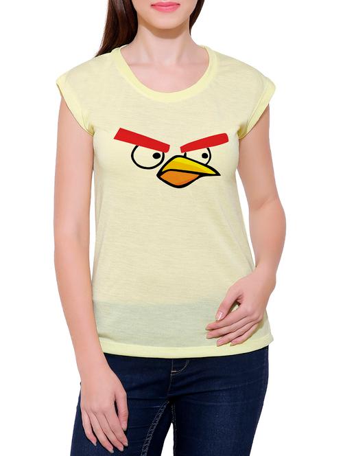 yellow cotton blend tee - 14368164 - Very Small Image - 1