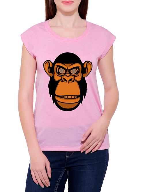 pink cotton blend tee - 14368233 - Very Small Image - 1