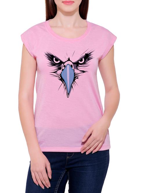 pink cotton blend tee - 14368269 - Very Small Image - 1