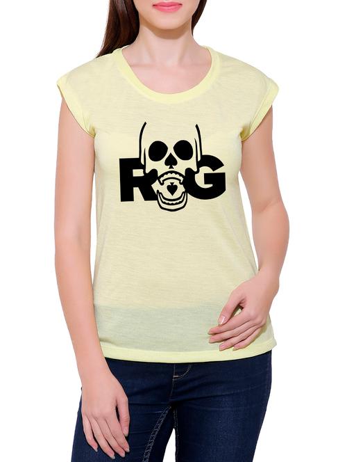yellow cotton blend tee - 14368312 - Very Small Image - 1