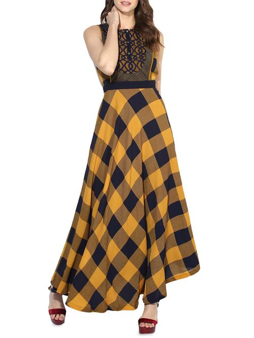 yellow asymmetric casual dress - 14369156 - Very Small Image - 1