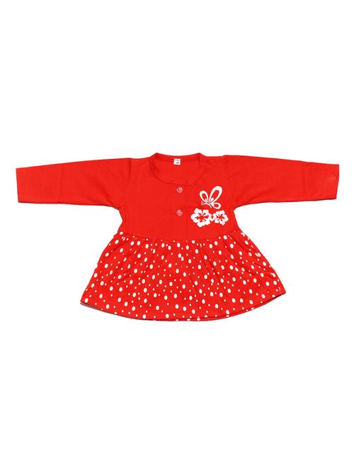 red cotton frock - 14369878 - Very Small Image - 1