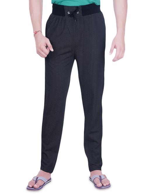 black cotton track pant - 14370067 - Very Small Image - 1