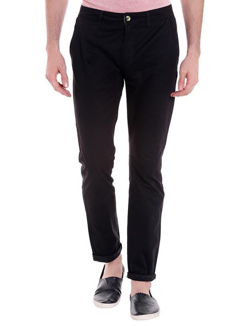 black cotton chinos casual trouser - 14378482 - Very Small Image - 1
