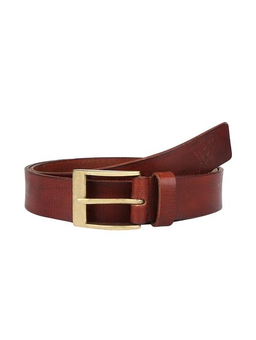 auburn brown leather belt - 14379245 - Very Small Image - 1