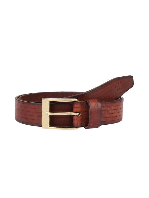 auburn brown leather belt - 14379248 - Very Small Image - 1