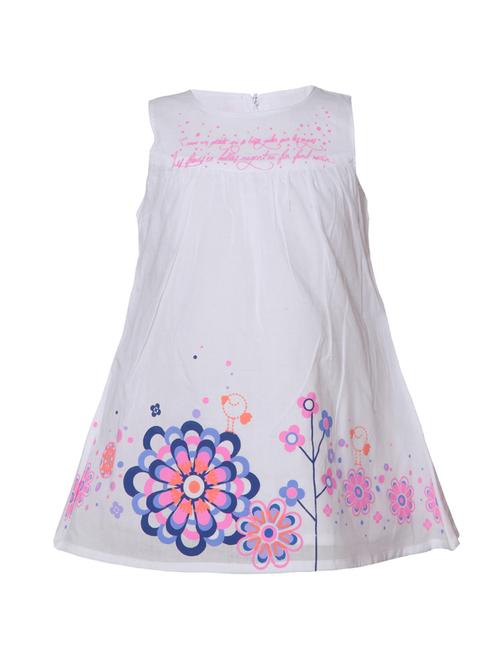 white polyester frock - 14379272 - Very Small Image - 1