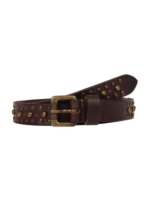hickory brown vintage brass finish rivets studded ladies belt - 14379353 - Very Small Image - 1