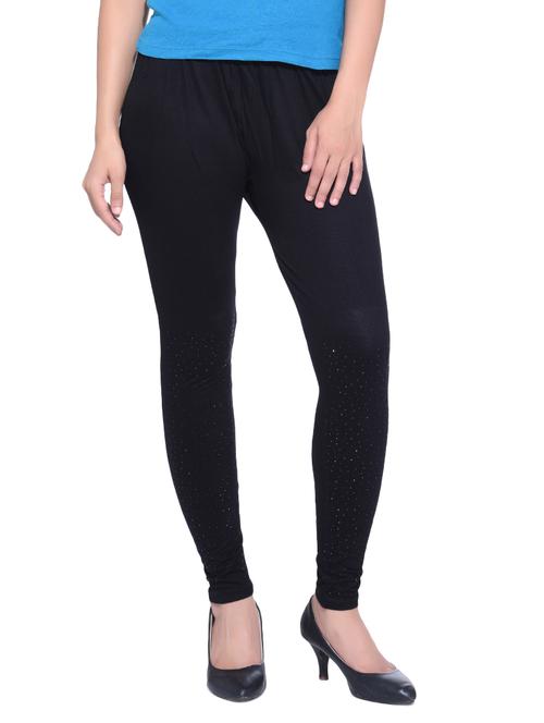 black cotton casual legging - 14379913 - Very Small Image - 1