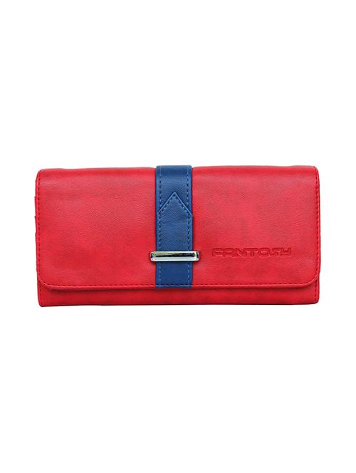 red leatherette regular clutch - 14380344 - Very Small Image - 1