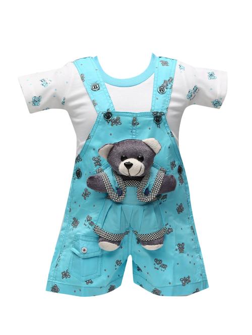 blue cotton dungarees twin sets & jump suit - 14380890 - Very Small Image - 1