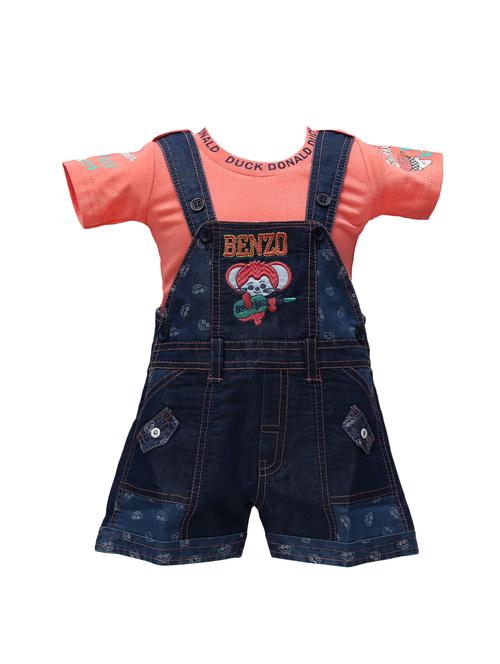 orange cotton dungarees twin sets & jump suit - 14380903 - Very Small Image - 1