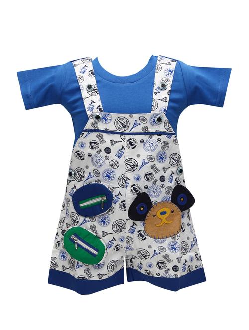 blue cotton dungarees twin sets & jump suit - 14380911 - Very Small Image - 1
