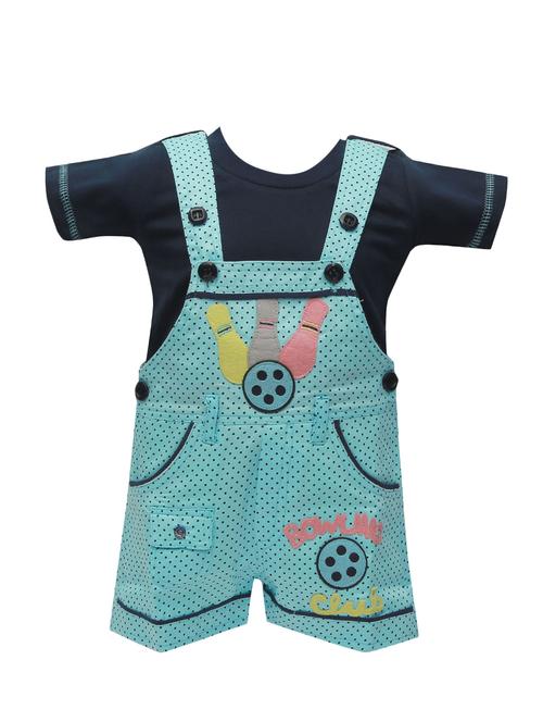 blue cotton dungarees twin sets & jump suit - 14380929 - Very Small Image - 1