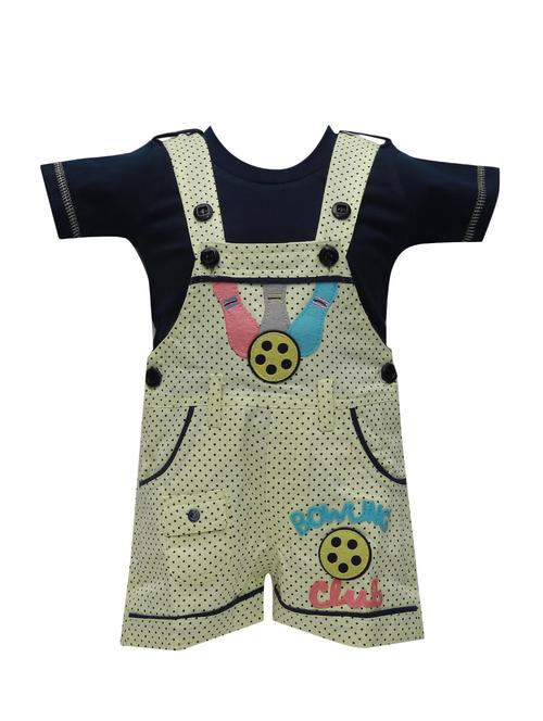 yellow cotton dungarees twin sets & jump suit - 14380931 - Very Small Image - 1