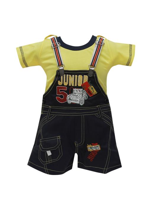 yellow cotton dungarees twin sets & jump suit - 14380934 - Very Small Image - 1