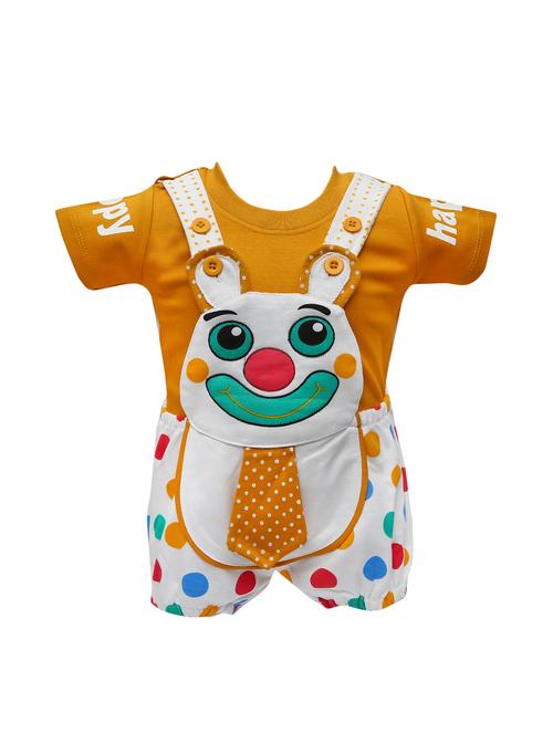 yellow cotton dungarees twin sets & jump suit - 14380961 - Very Small Image - 1