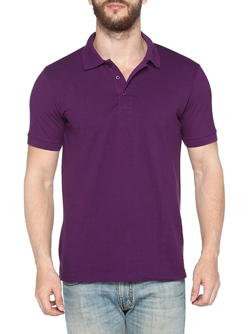 purple cotton t-shirt - 14381878 - Very Small Image - 1