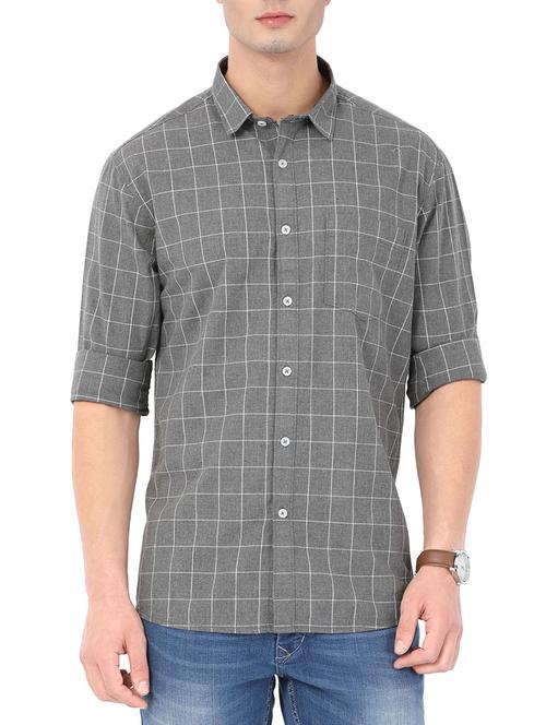black cotton casual shirt - 14382965 - Very Small Image - 1