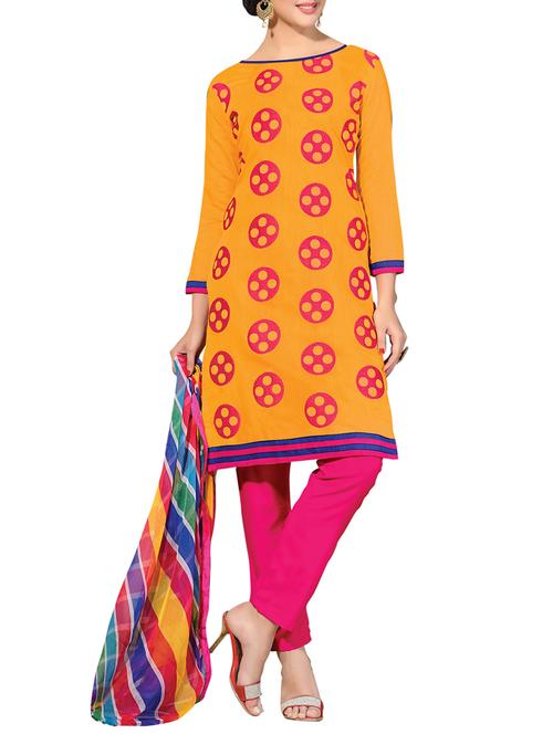 embroidered unstitched pant suit - 14383333 - Very Small Image - 1