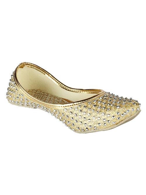 gold slip on jutis - 14383552 - Very Small Image - 1