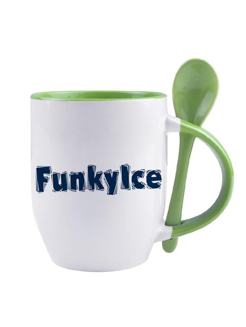 white ceramic multi"funky ice" quoted printed mug - 14384421 - Very Small Image - 1