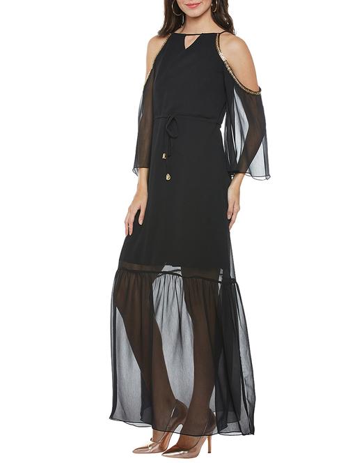 black embellished maxi dress - 14385921 - Very Small Image - 1