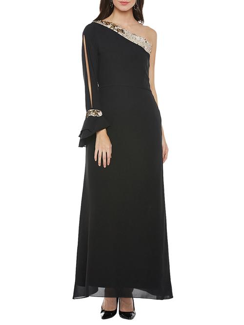 black embellished maxi dress - 14385927 - Very Small Image - 1