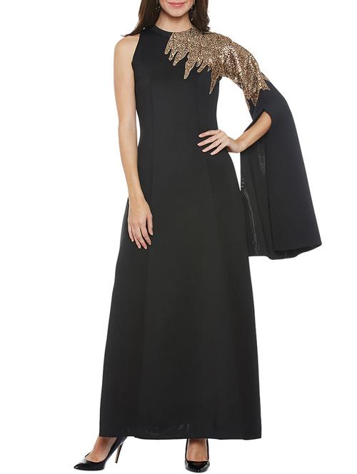 black embellished maxi dress - 14385929 - Very Small Image - 1