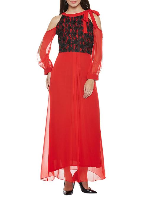 red maxi dress - 14385936 - Very Small Image - 1