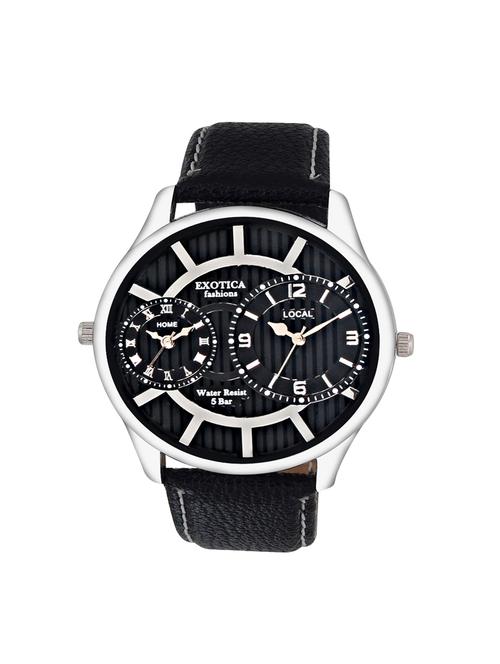 exotica fashion black coloured analog wrist watch for men - 14388799 - Very Small Image - 1