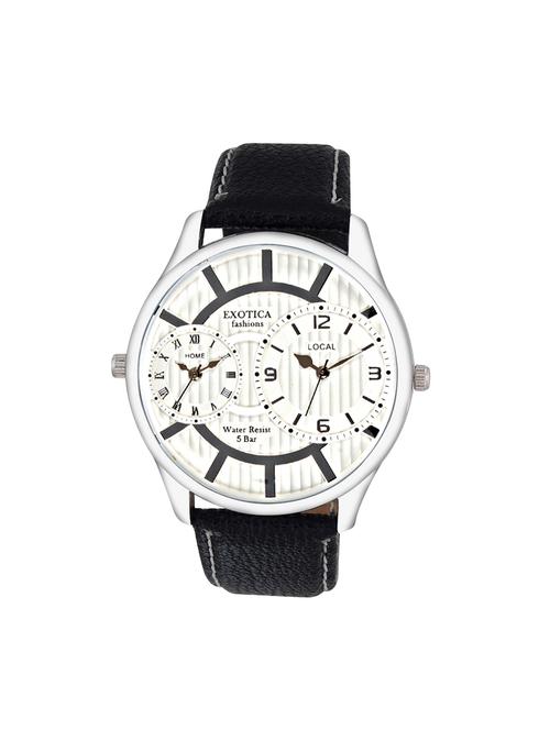 exotica fashion white coloured analog wrist watch for men - 14388804 - Very Small Image - 1