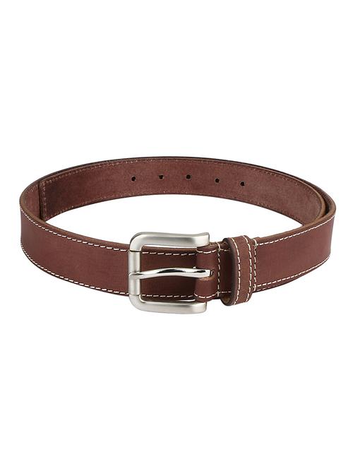 aw matte brown leather belt - 14389847 - Very Small Image - 1