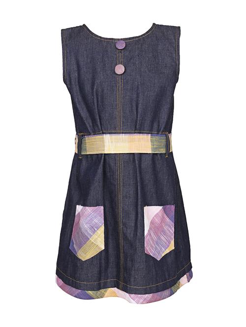 blue cotton frock - 14391348 - Very Small Image - 1