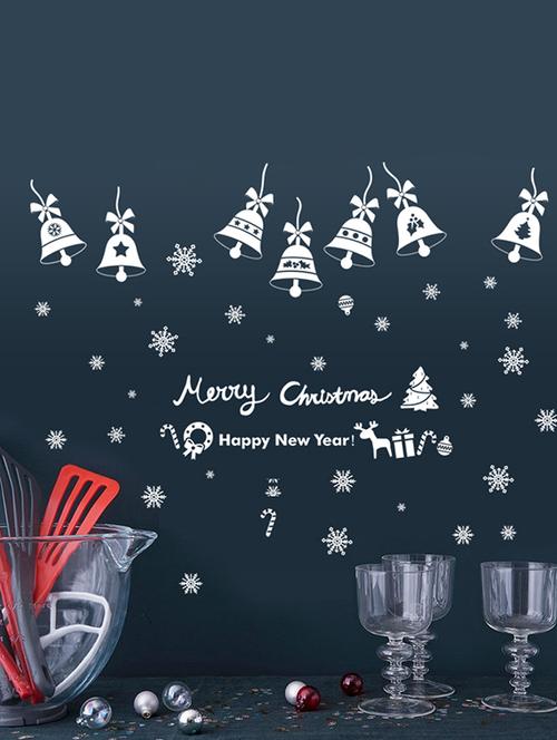 merry christmas happy new year theme wall stickers - 14391420 - Very Small Image - 1