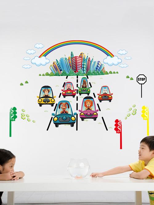 car racing games for kids theme wall stickers - 14391438 - Very Small Image - 1
