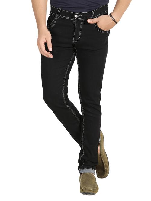 solid black denim jeans - 14391452 - Very Small Image - 1