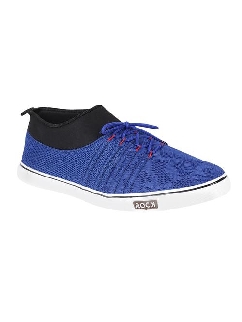 dark blue colour block lace up sneakers - 14391460 - Very Small Image - 1