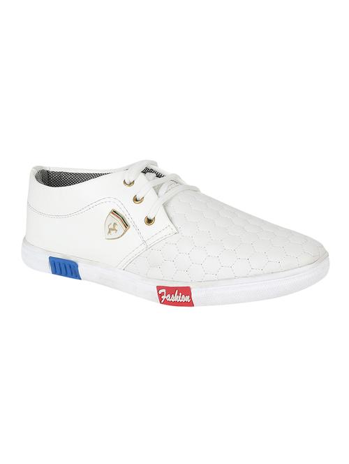 solid white lace up sneakers - 14391463 - Very Small Image - 1