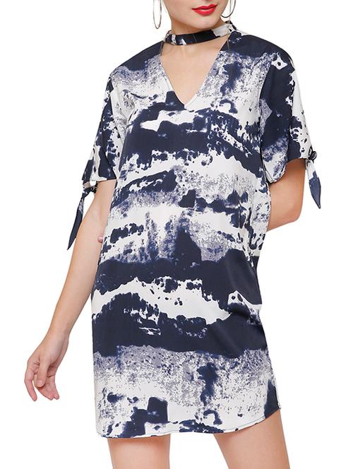 tie-up detail shift dress - 14391639 - Very Small Image - 1