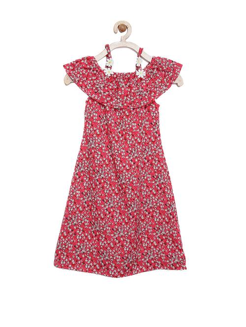 pink cotton frock - 14391793 - Very Small Image - 1